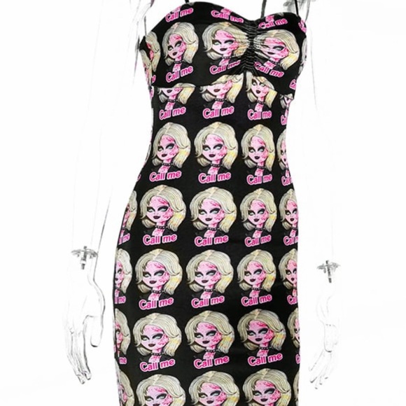 Bride of Chucky Tiffany dress stretchy velour velvet size large , goth punk emo - Picture 5 of 12